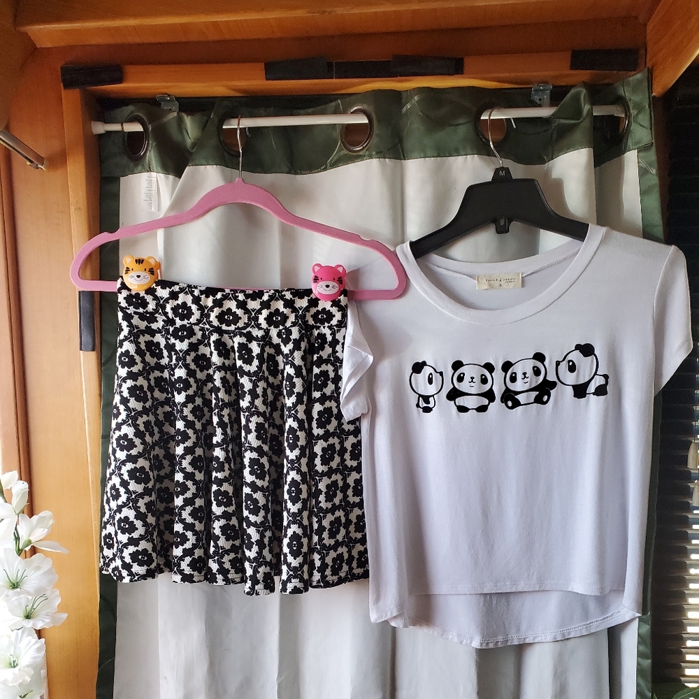 Top and skirt set